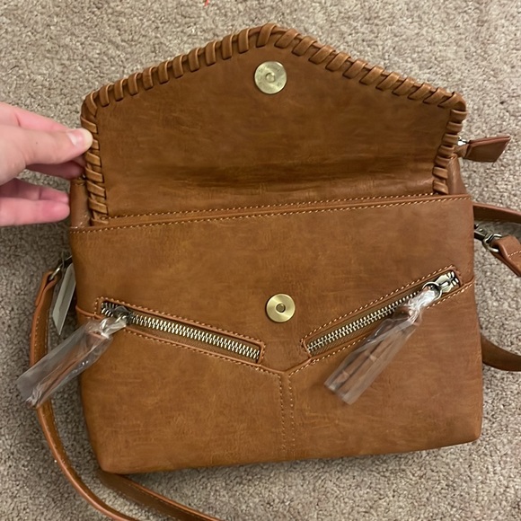Madison West Camel Crossbody Purse - Picture 6 of 9